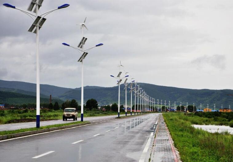 98W Horizontal Wind Turbine and Solar Hybrid Street Lamp(SHJ-LD100-WH)