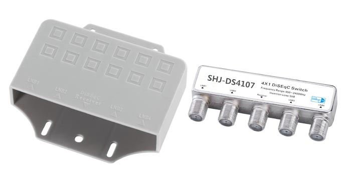 F Type Female 4X1 DiSEqC switch(SHJ-DS4107)