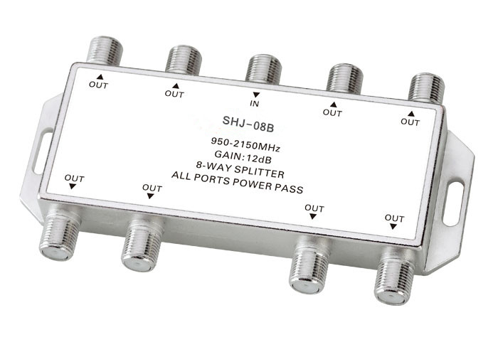 SAT 8-Way Amplifier Splitter(SHJ-08B)