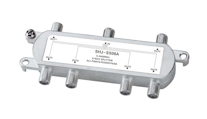 6 Way 5-2400MHZ Satellite TV Splitter(SHJ-SS06A)