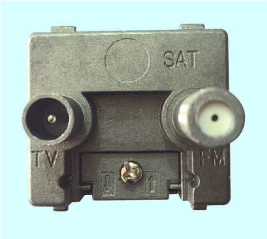 2 Hole 5-2400MHZ TV+SAT Wall Socket Outlet(SHJ-TWS016)